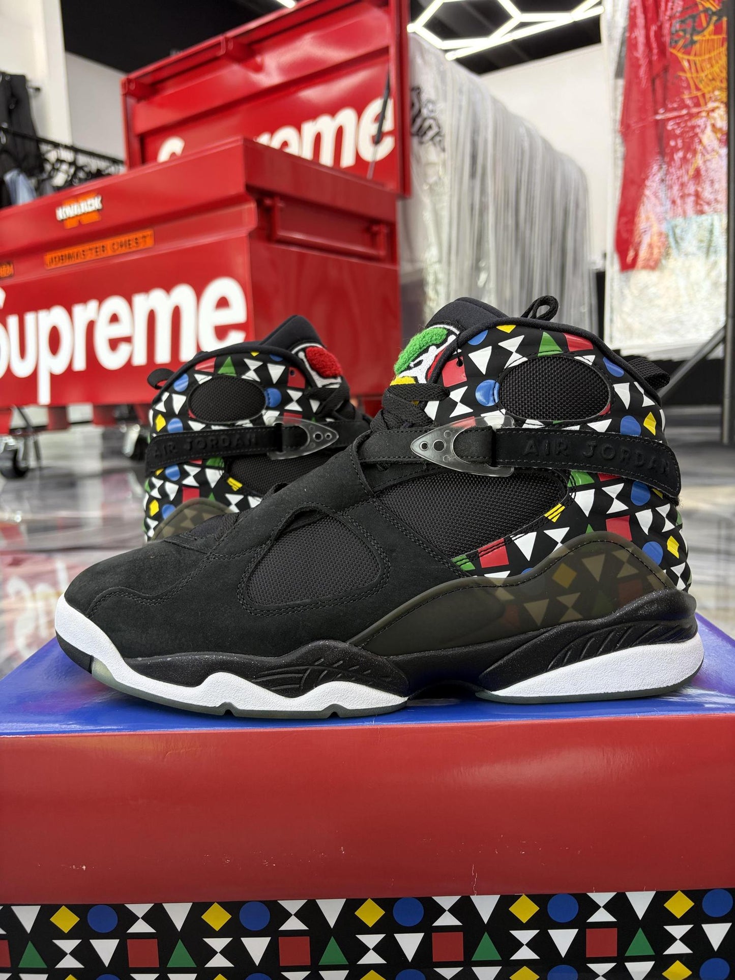 Jordan 8 "Quai 54" Used Size 12