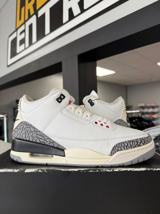 Jordan 3 "White Cement Reimagined" Used Size 9.5