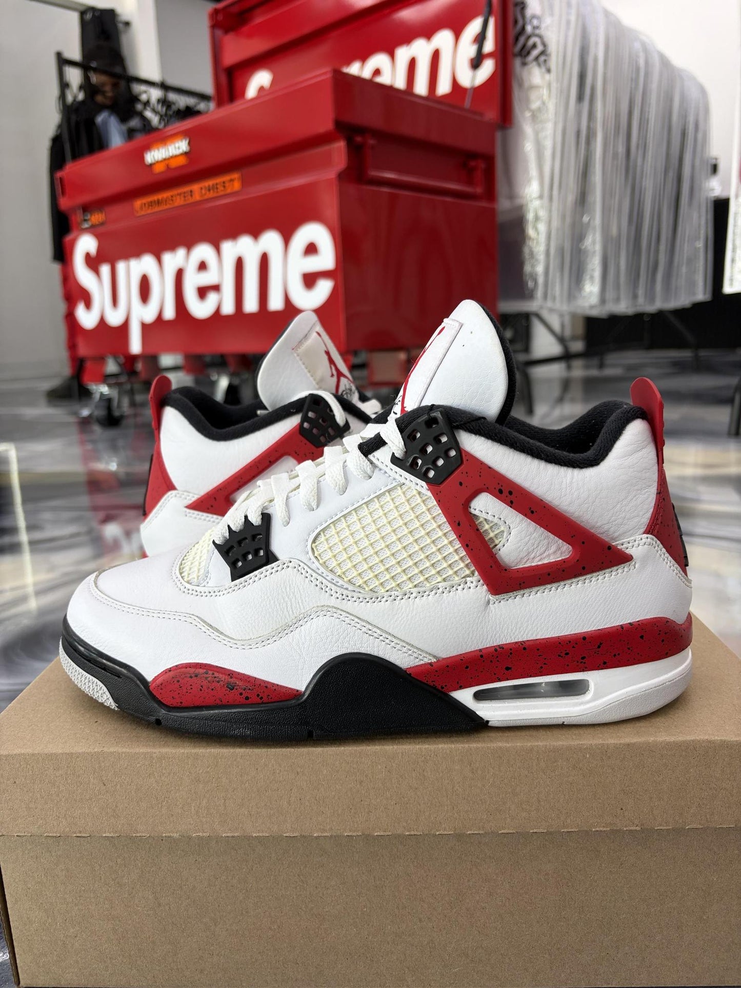 Jordan 4 "Red Cement" Used Size 10