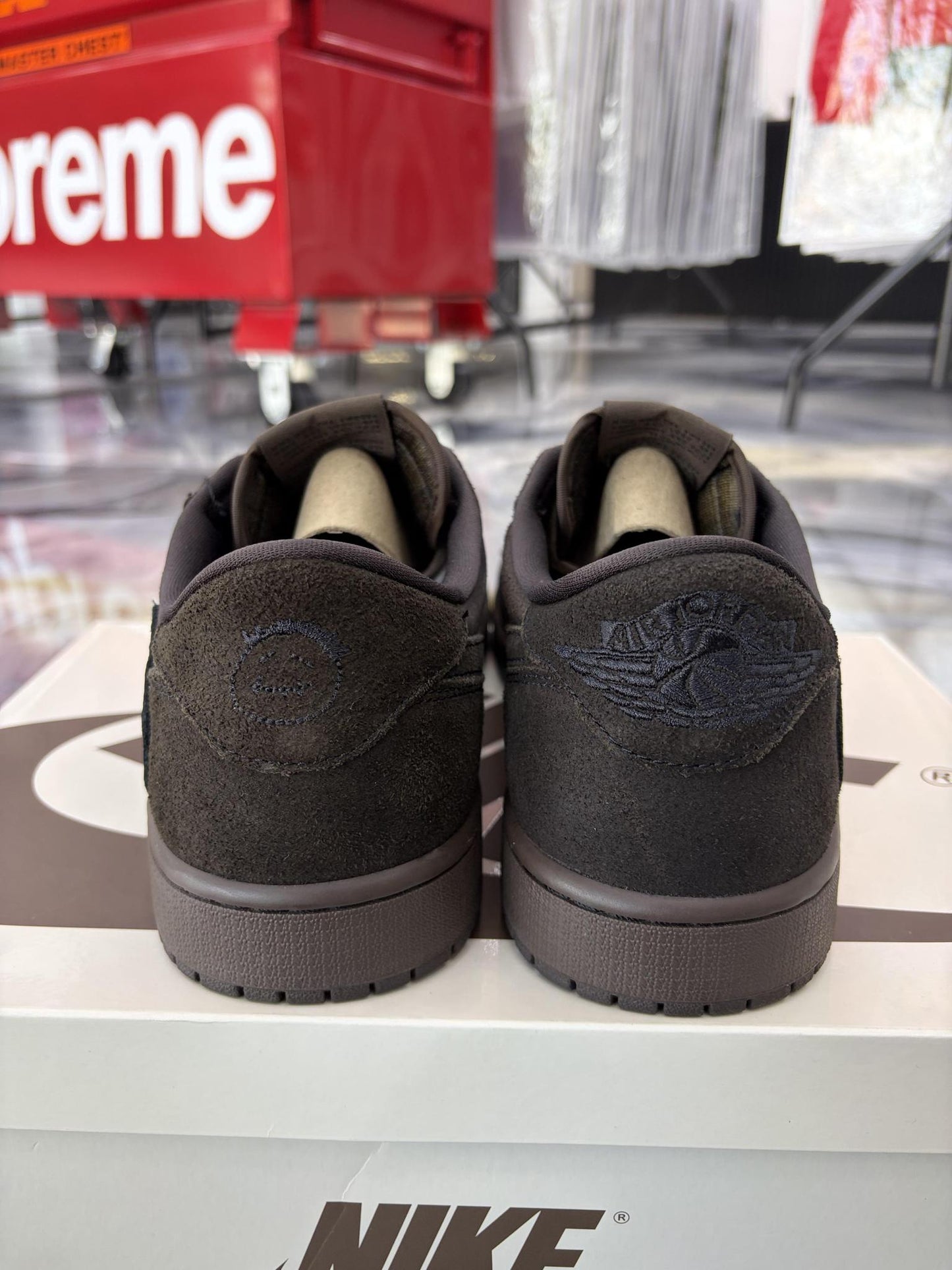 Jordan 1 Low X Travis Scott "Velvet" Used Size 13