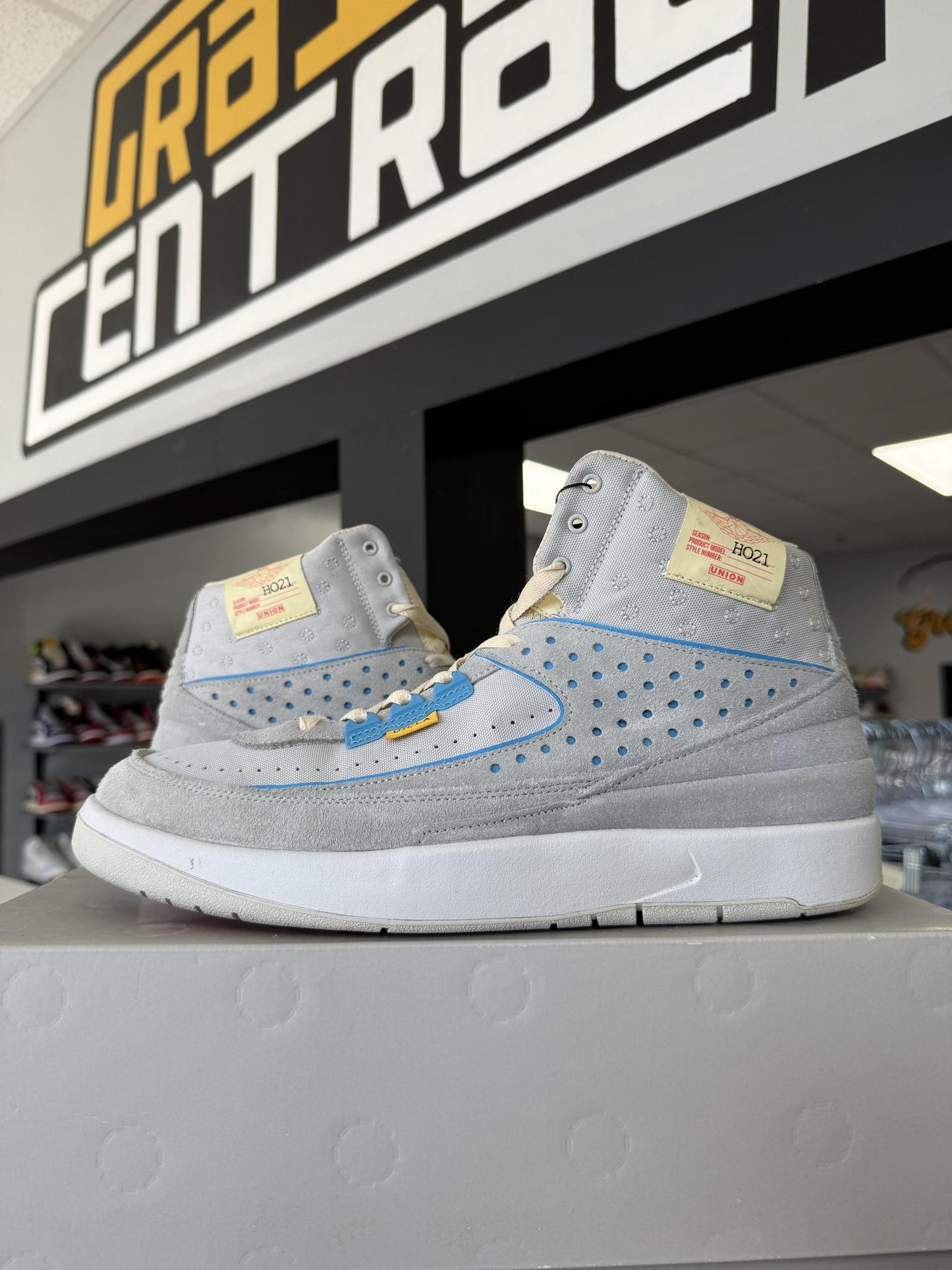 Jordan 2 x Union "Grey" Used Size 12.5