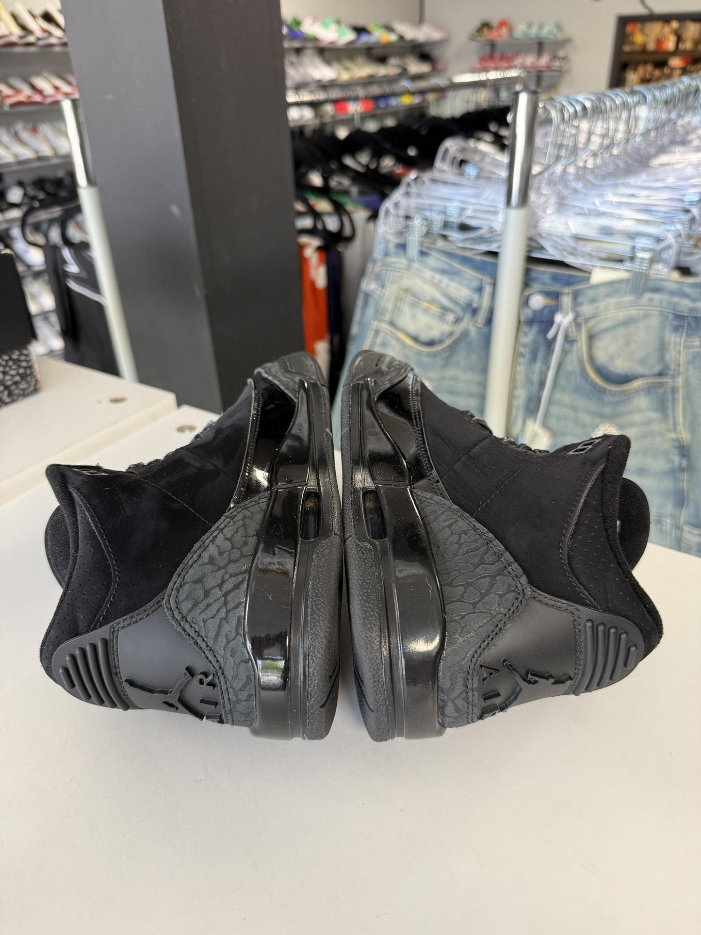 Jordan 3 Black Cat Used Size 3.5Y/5W