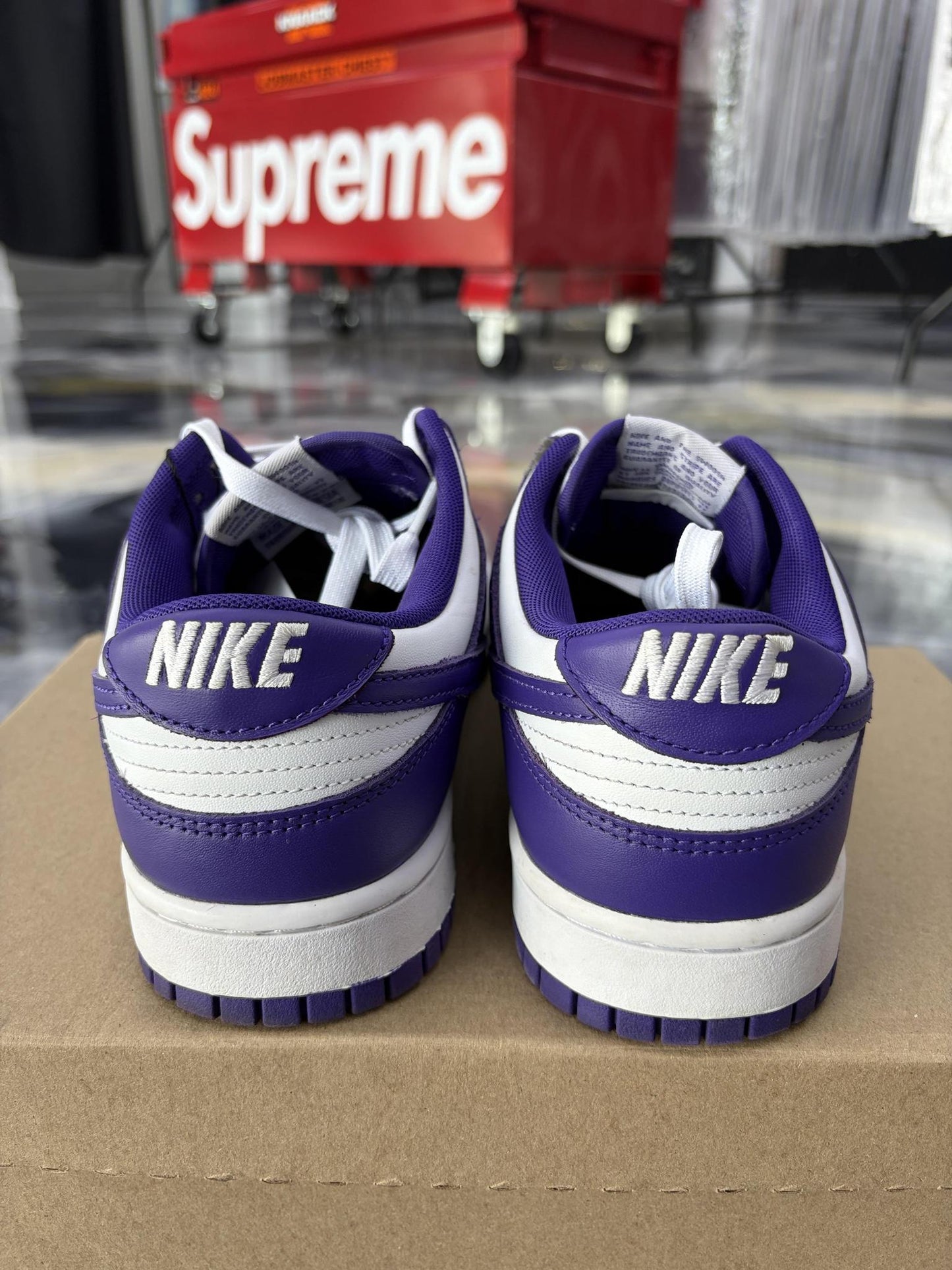 Nike Dunk Low "Court Purple" Used Size 10