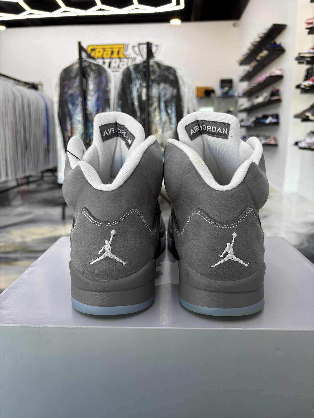 Jordan 5 "Wolf Grey" Used Size 9