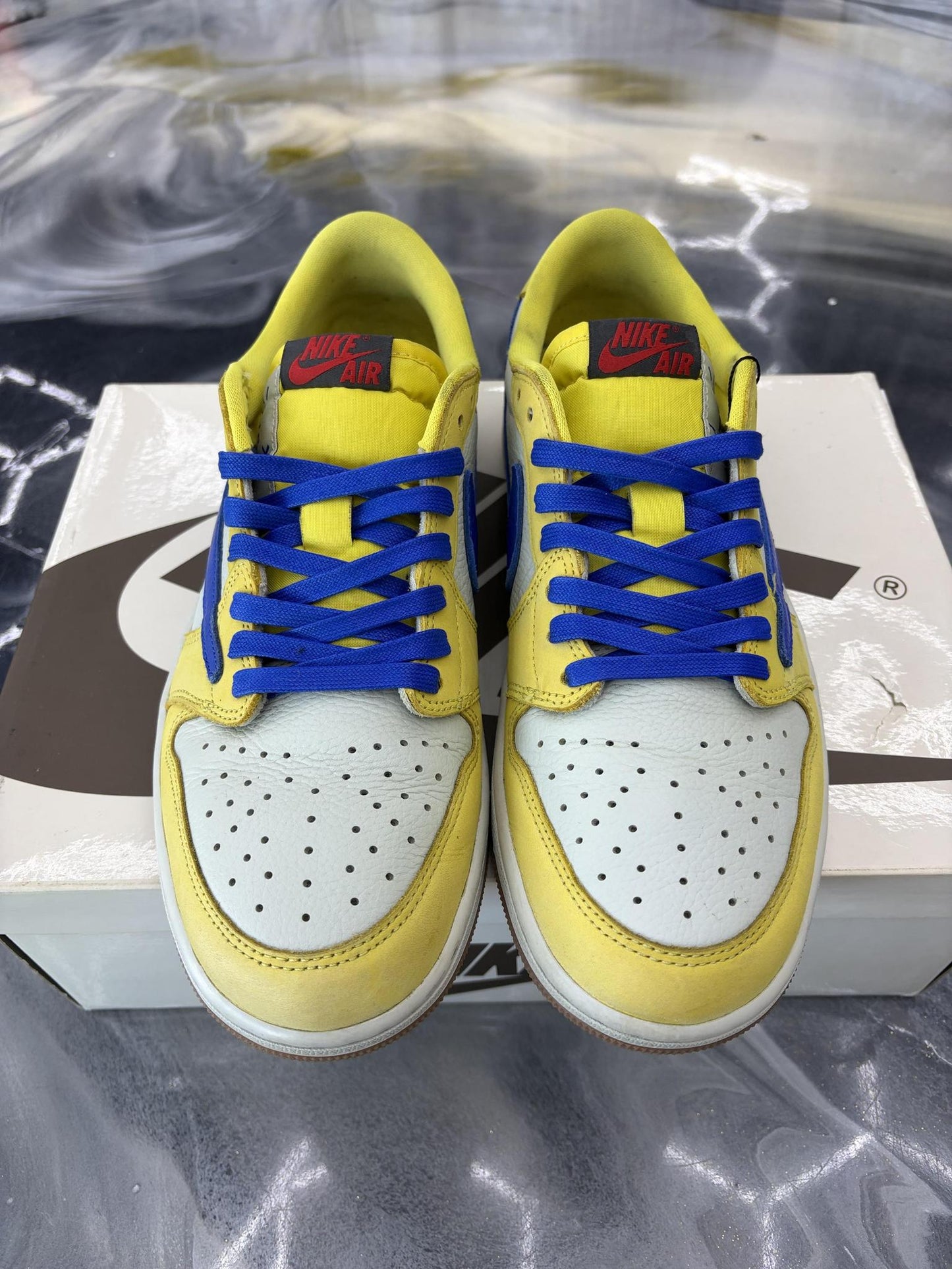 Jordan 1 Low X Travis Scott "Canary" Used Size 11W/9.5M