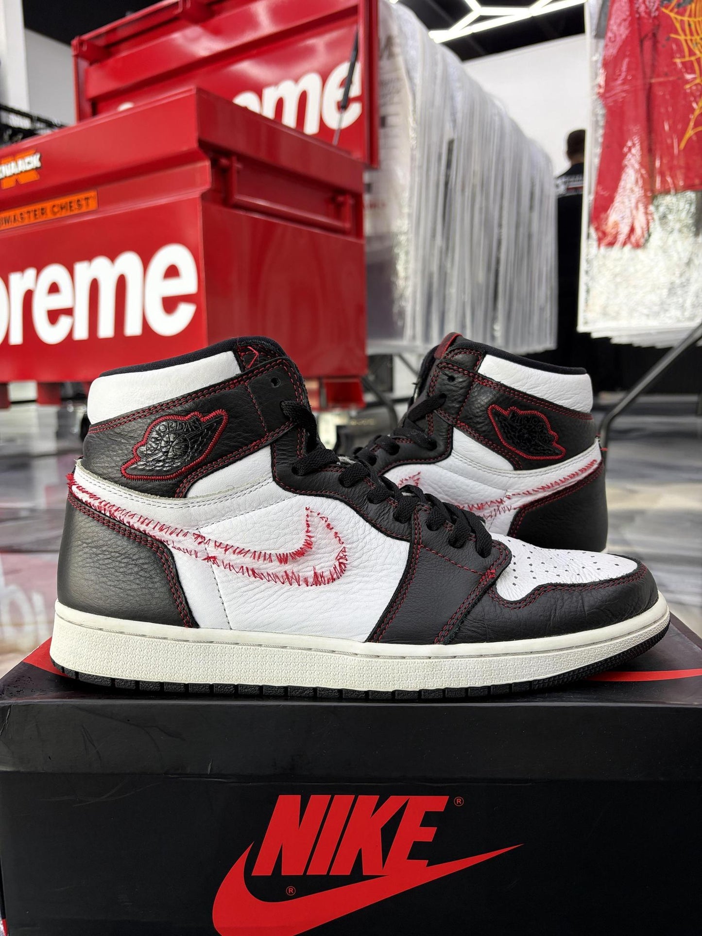Jordan 1 High "Defiant White" Used Size 12