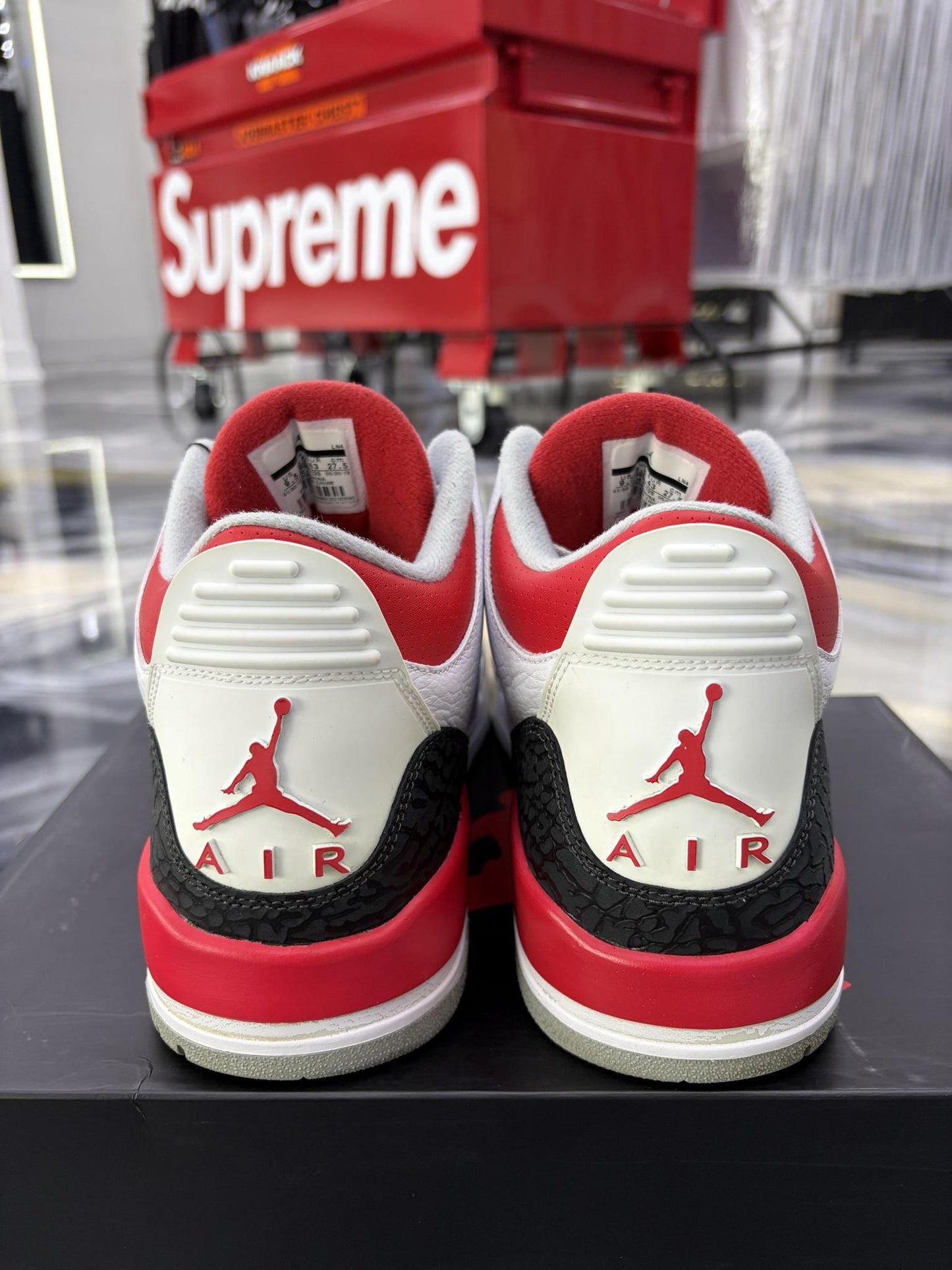 Jordan 3 "Fire Red 2013" Used Size 9.5