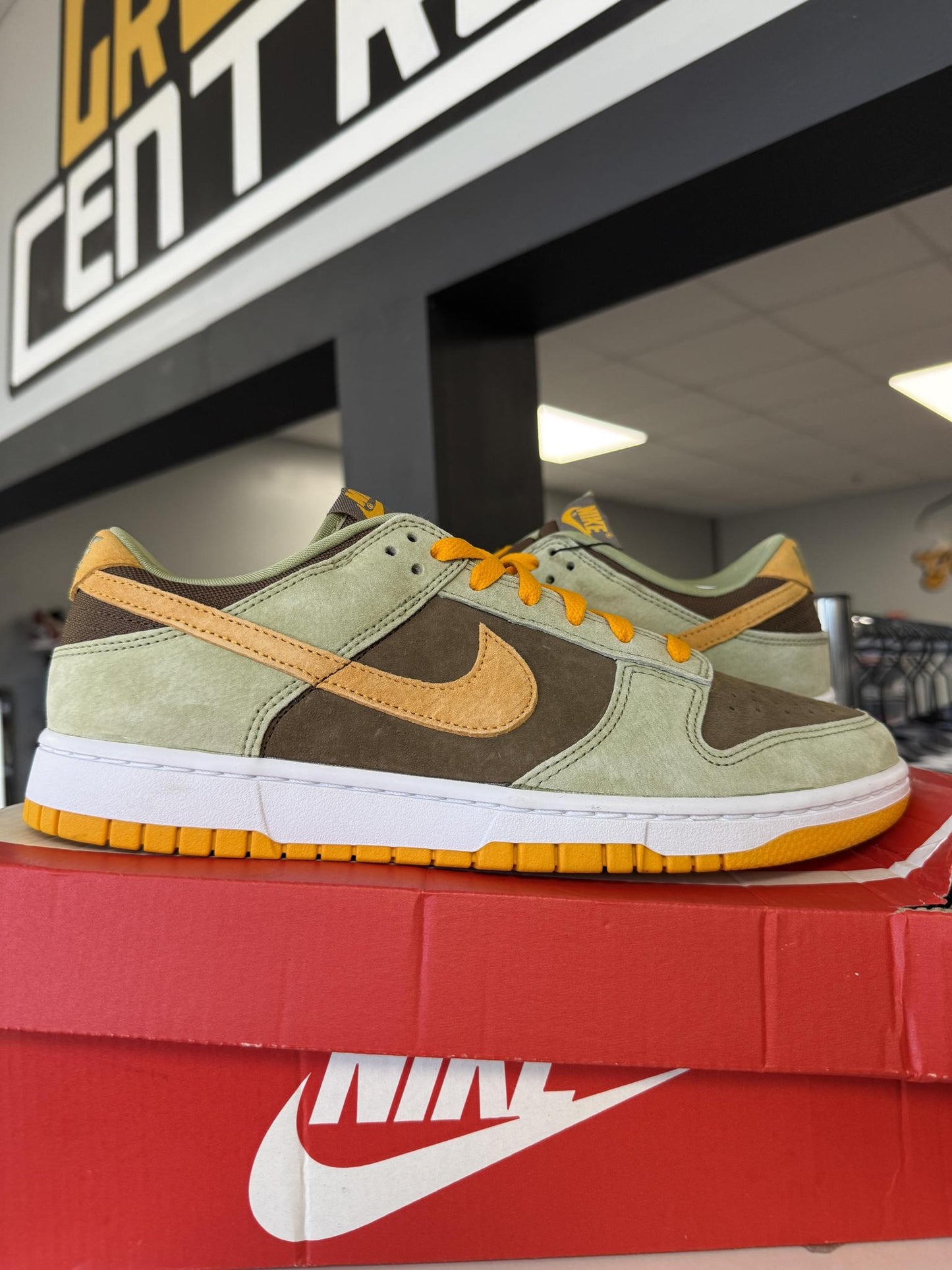 Dunk Low "Dusty Olive" Used Size 10