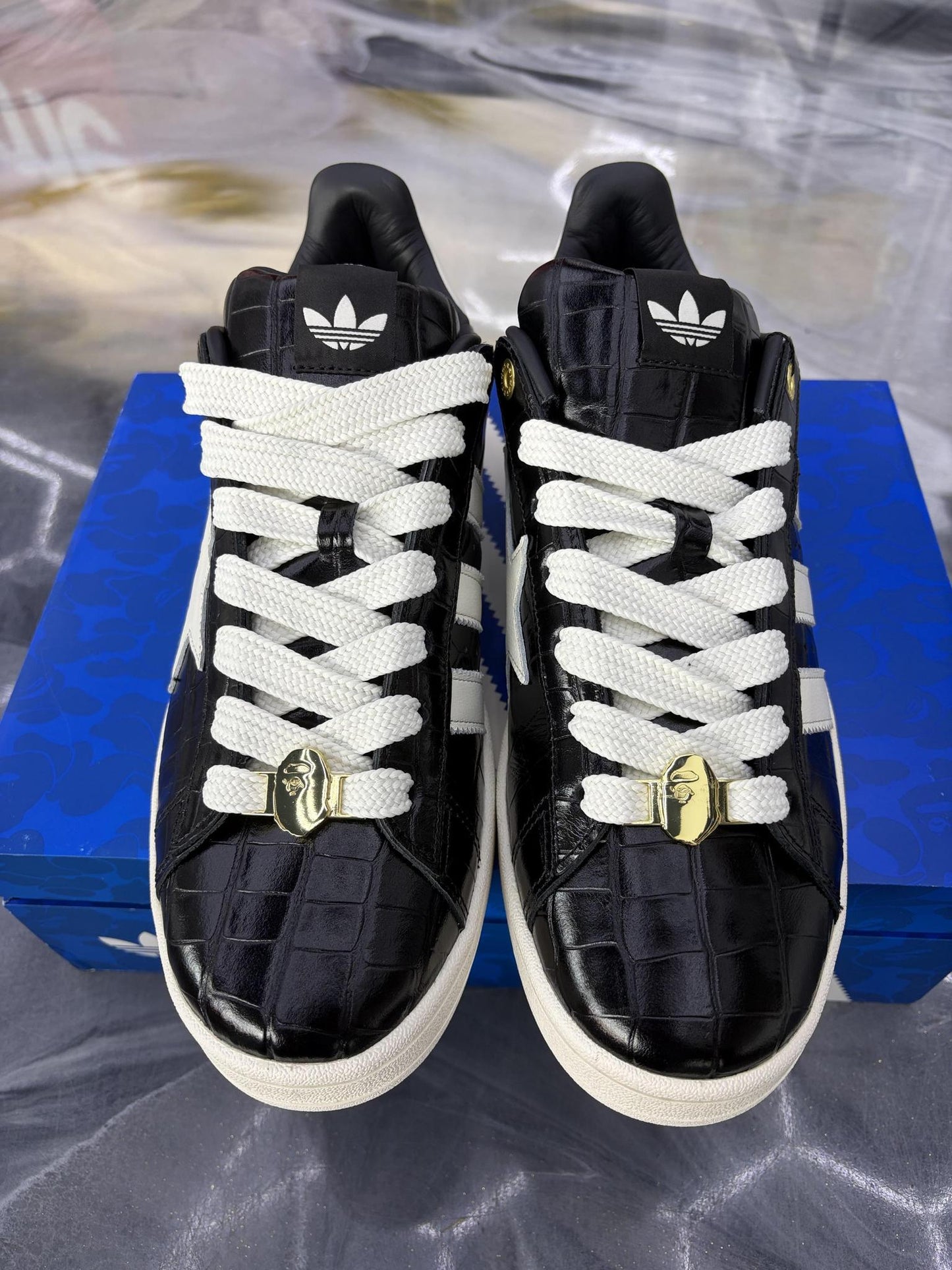Adidas Campus Bape "Black" Used Size 12