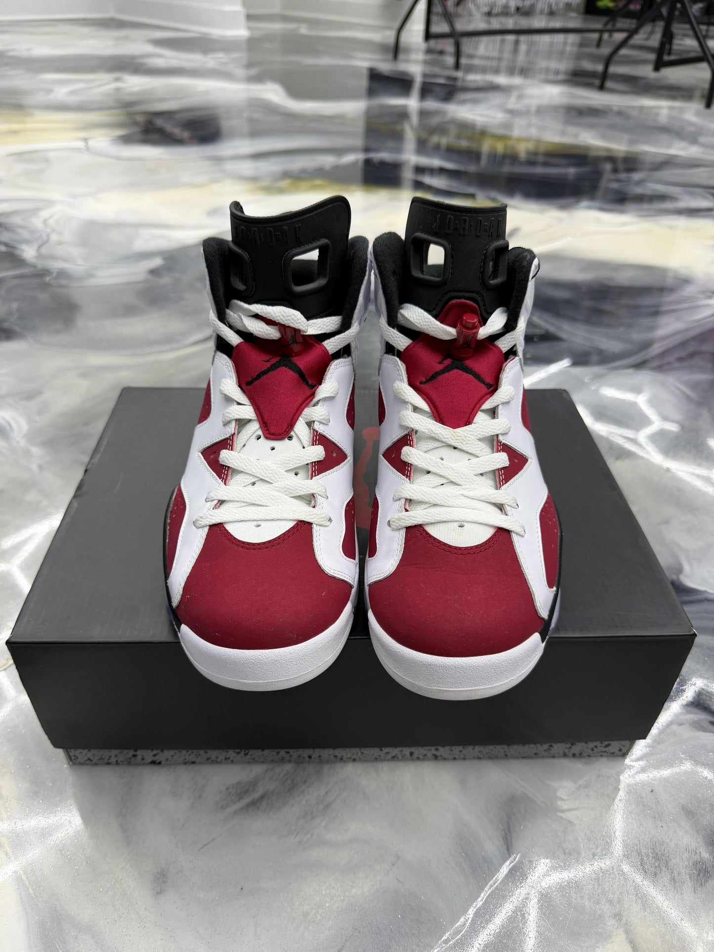 Jordan 6 Carmine Used Size 9.5