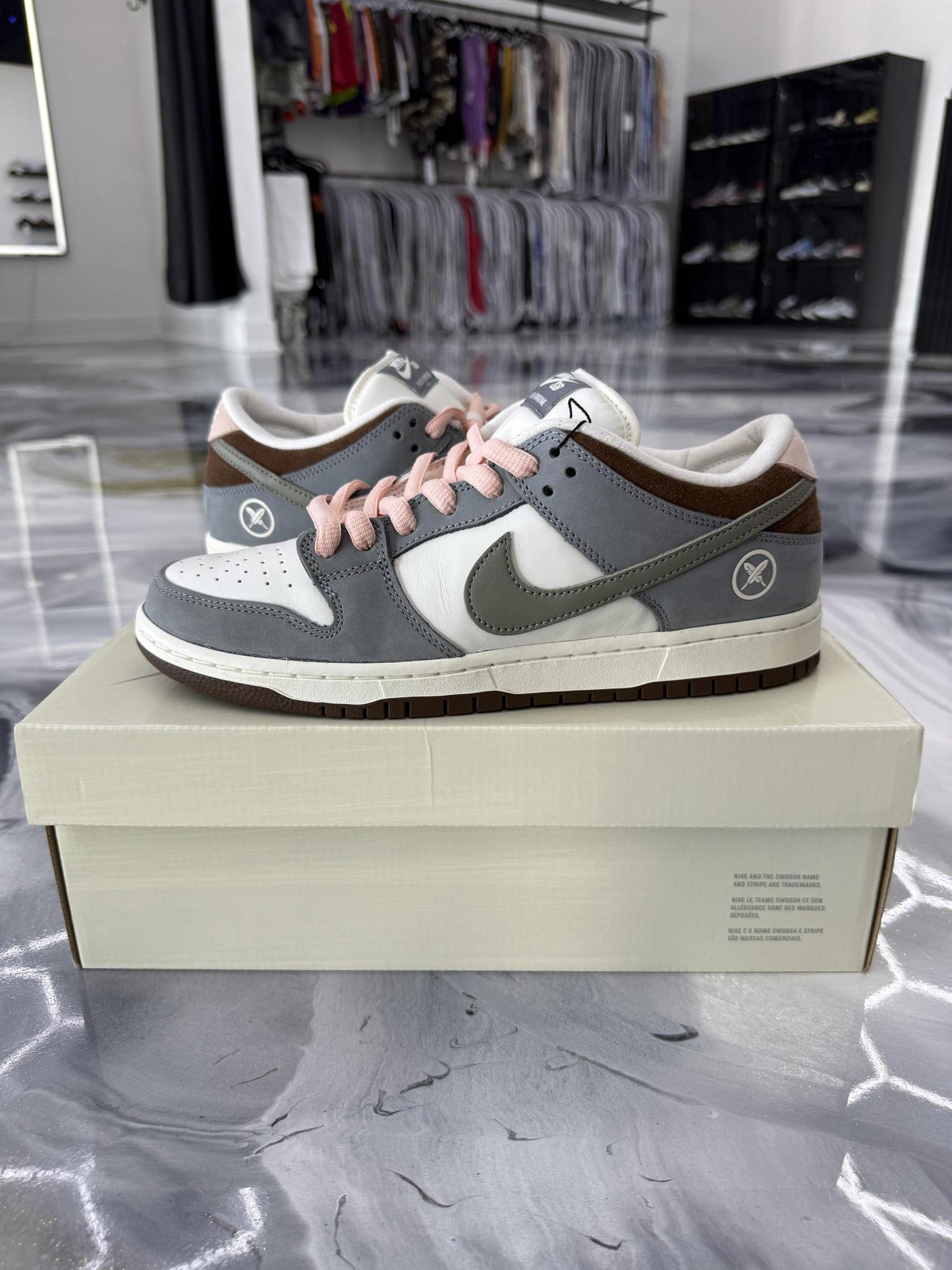 Nike SB Dunk Low X Yuto Horigome "Wolf Grey/Sail" Used Size 9.5