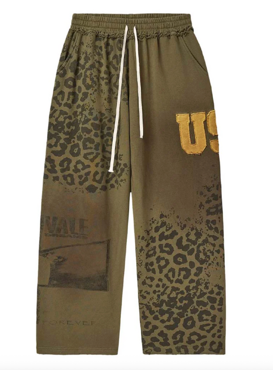 Vale Cheetah Sweatpants "Olive"