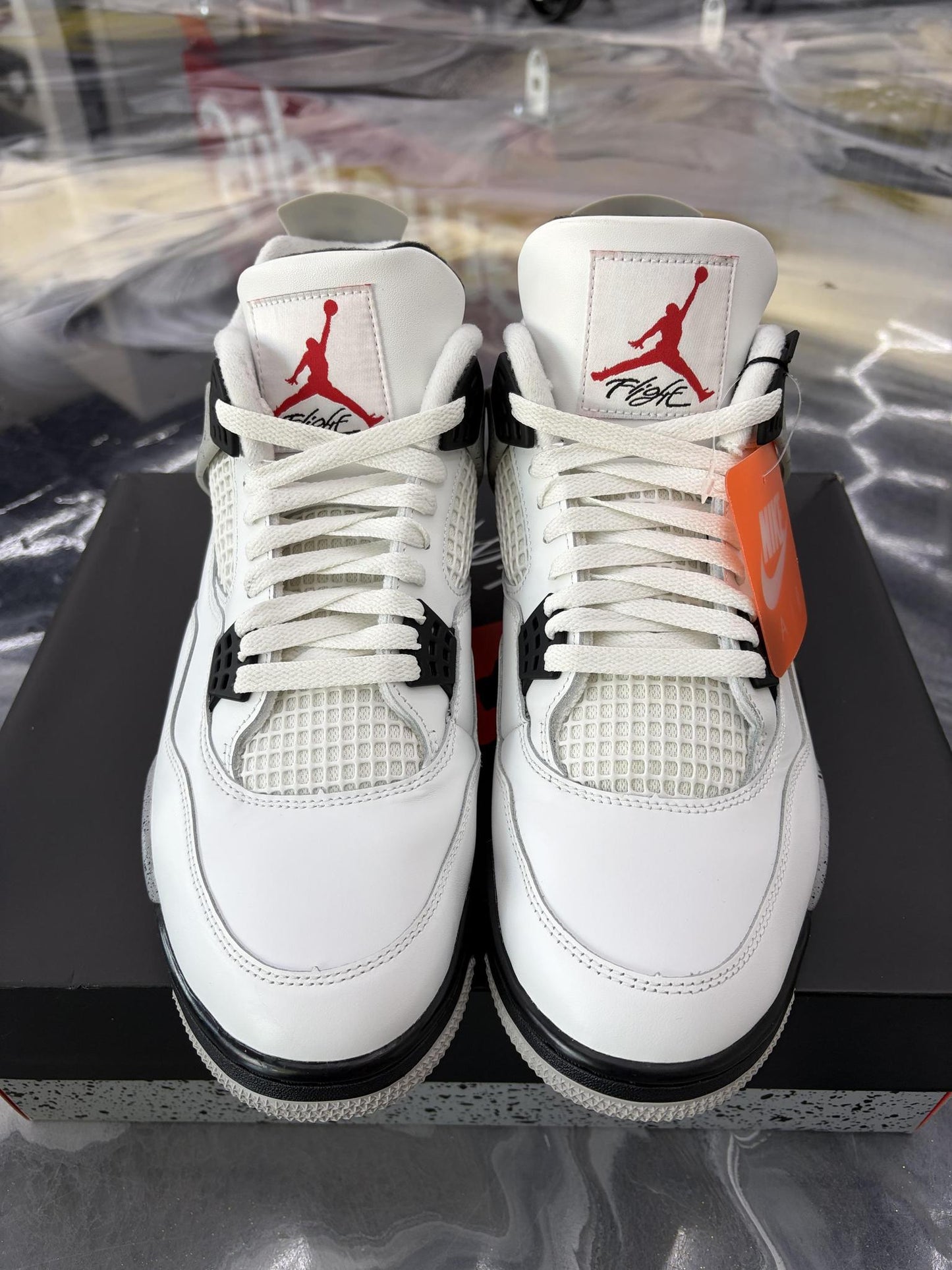 Jordan 4 "White Cement" Used Size 12