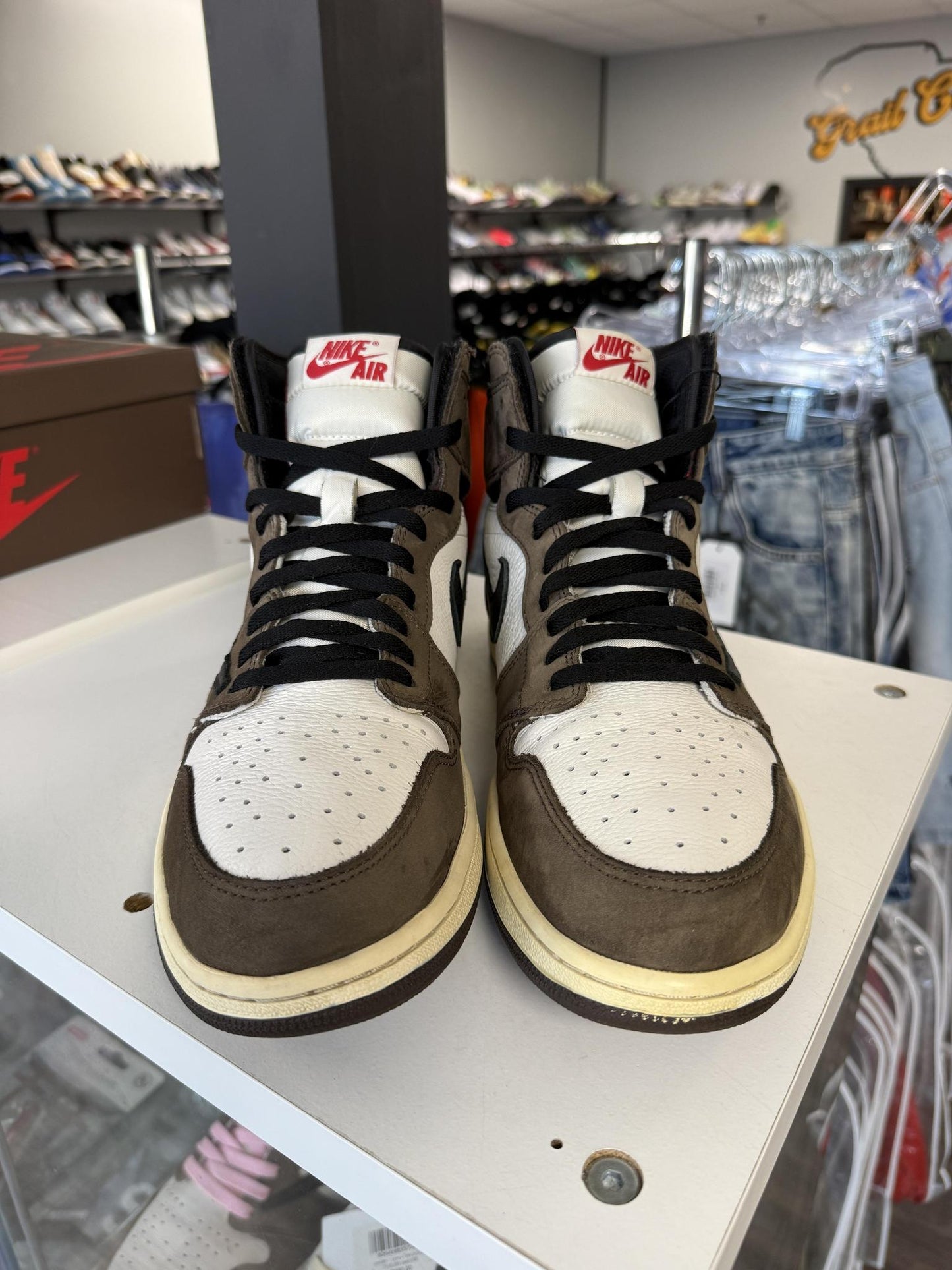 Jordan 1 Travis Scott "Mocha" High Used Size 14