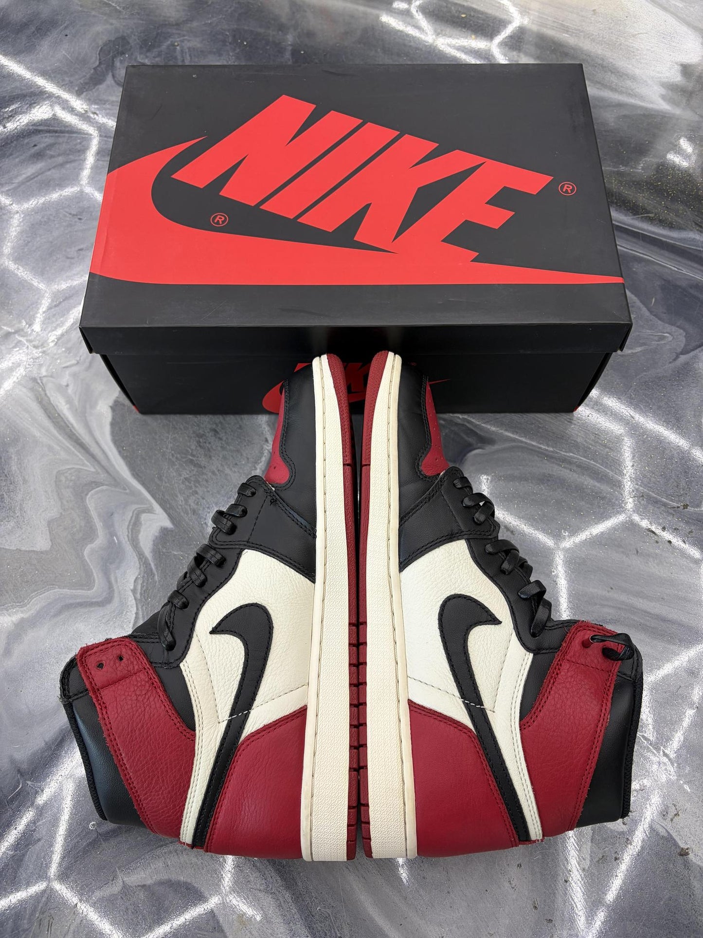 Jordan 1 "Bred Toe" Used Size 10.5