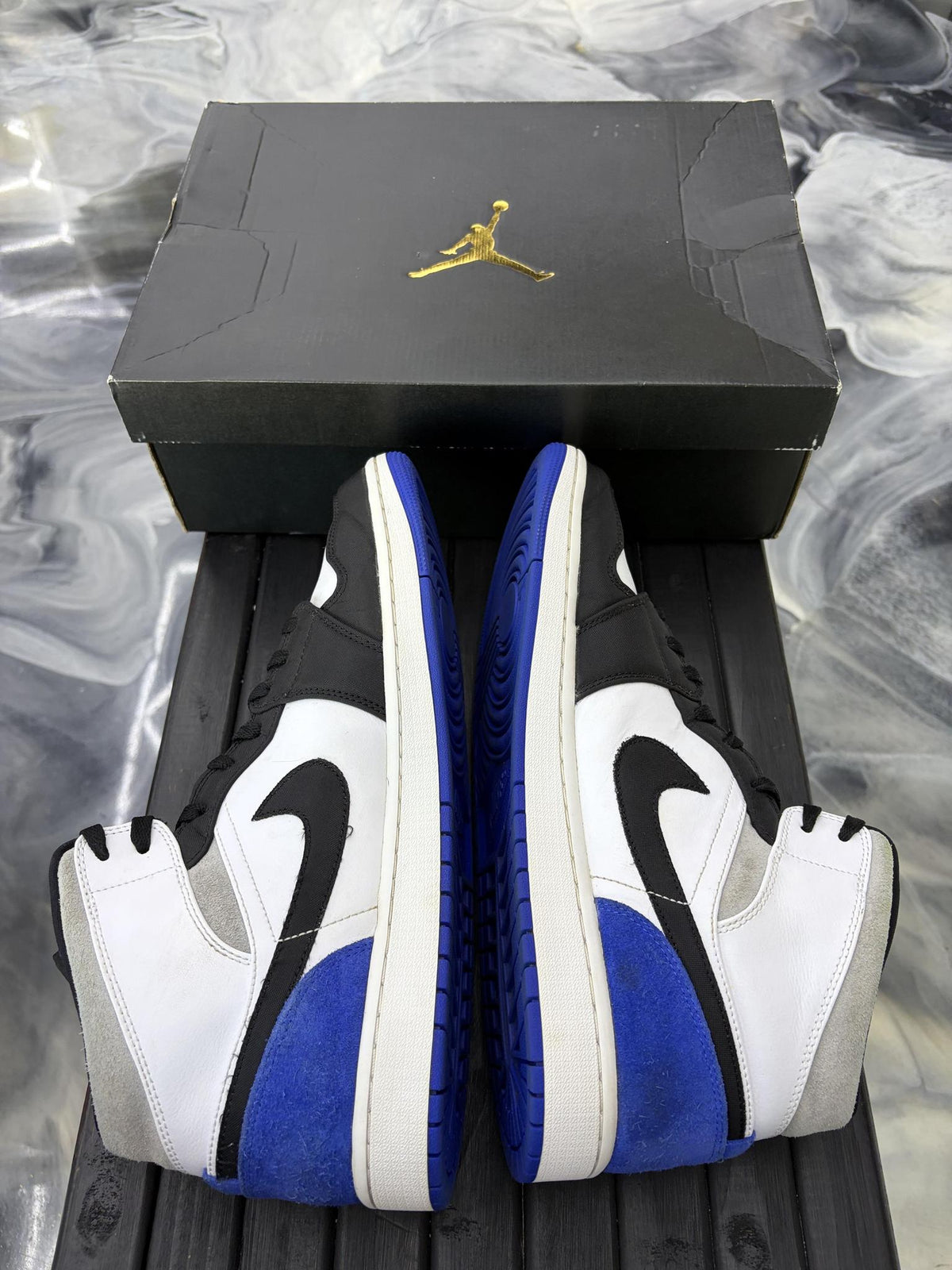 Jordan 1 Mid SE "Royal Toe" Used Size 14