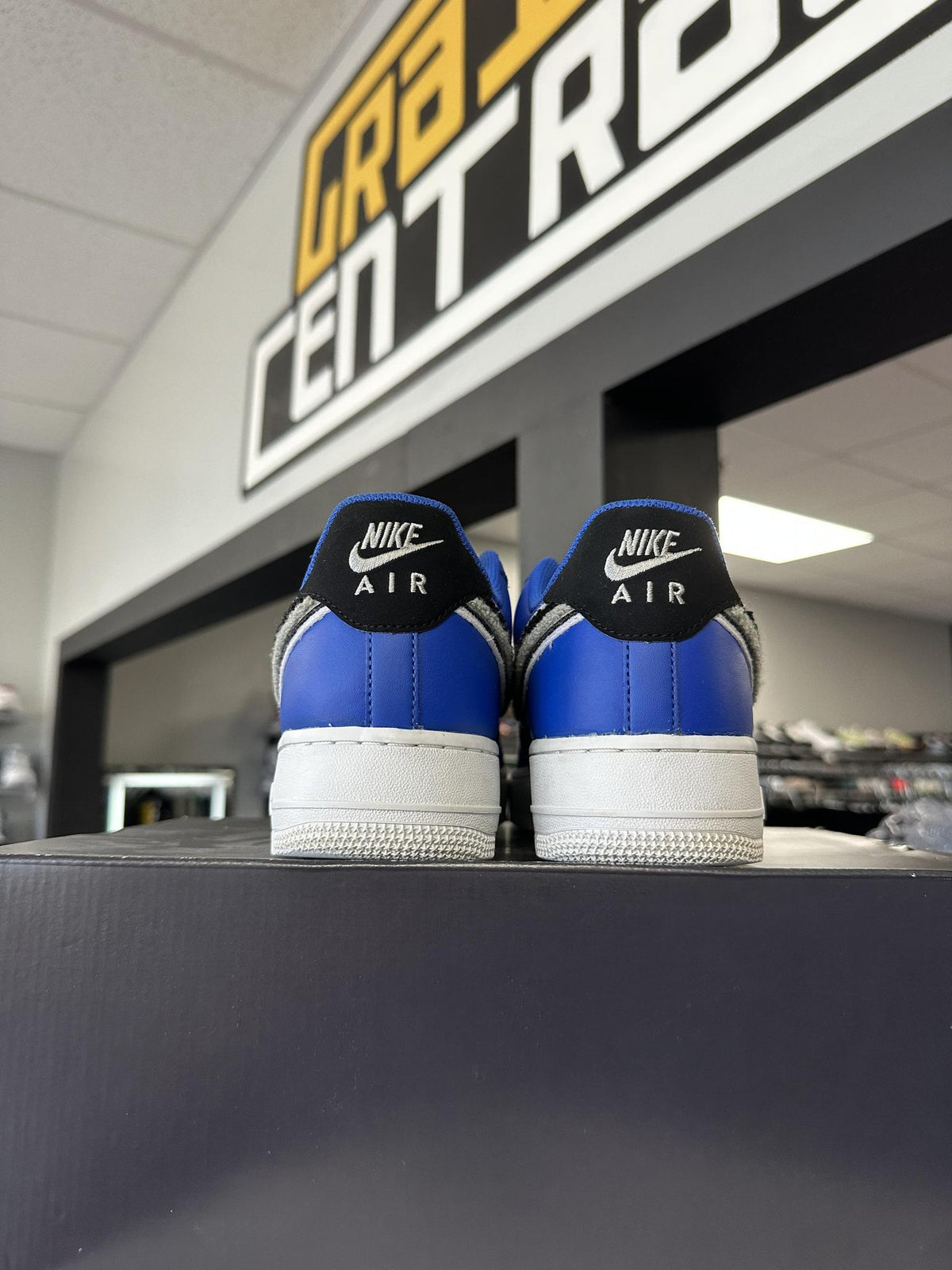Nike AF1 Low "Chinelle Swoosh Blue" Used Size 9