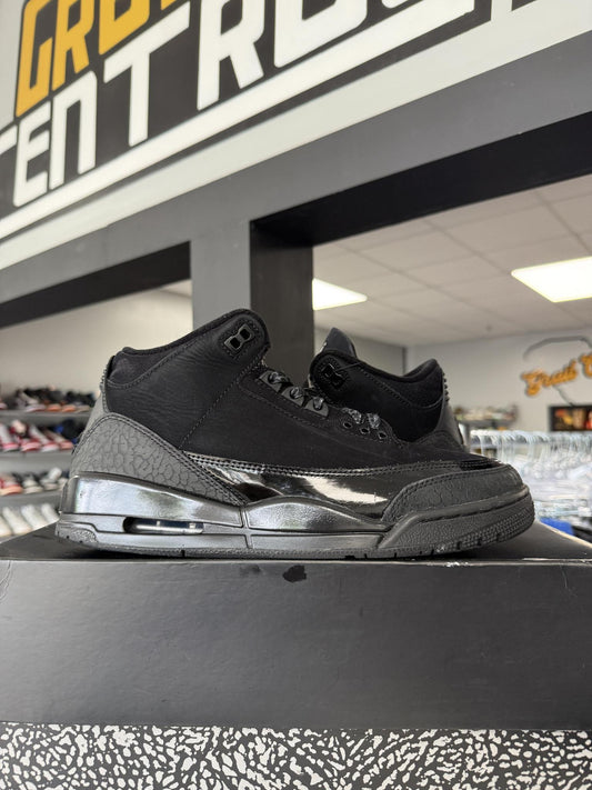 Jordan 3 "Black Cat" Used Size 8