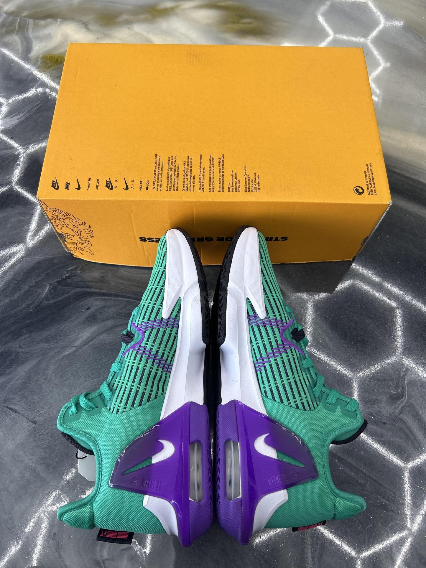 Lebron Witness VI "Green Purple" Used Size 9.5