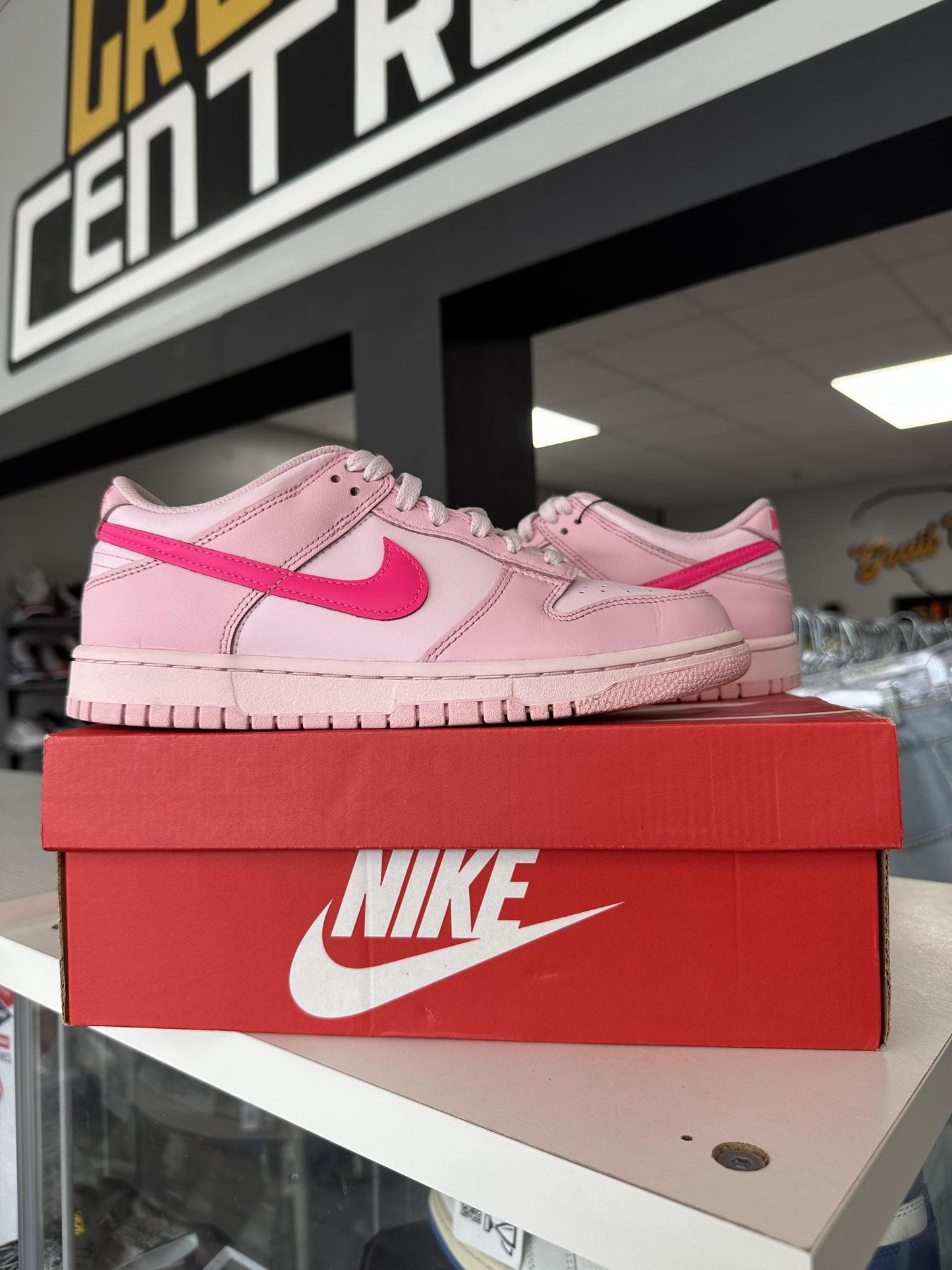 Nike Dunk Low "Triple Pink" Size 7Y/8.5W