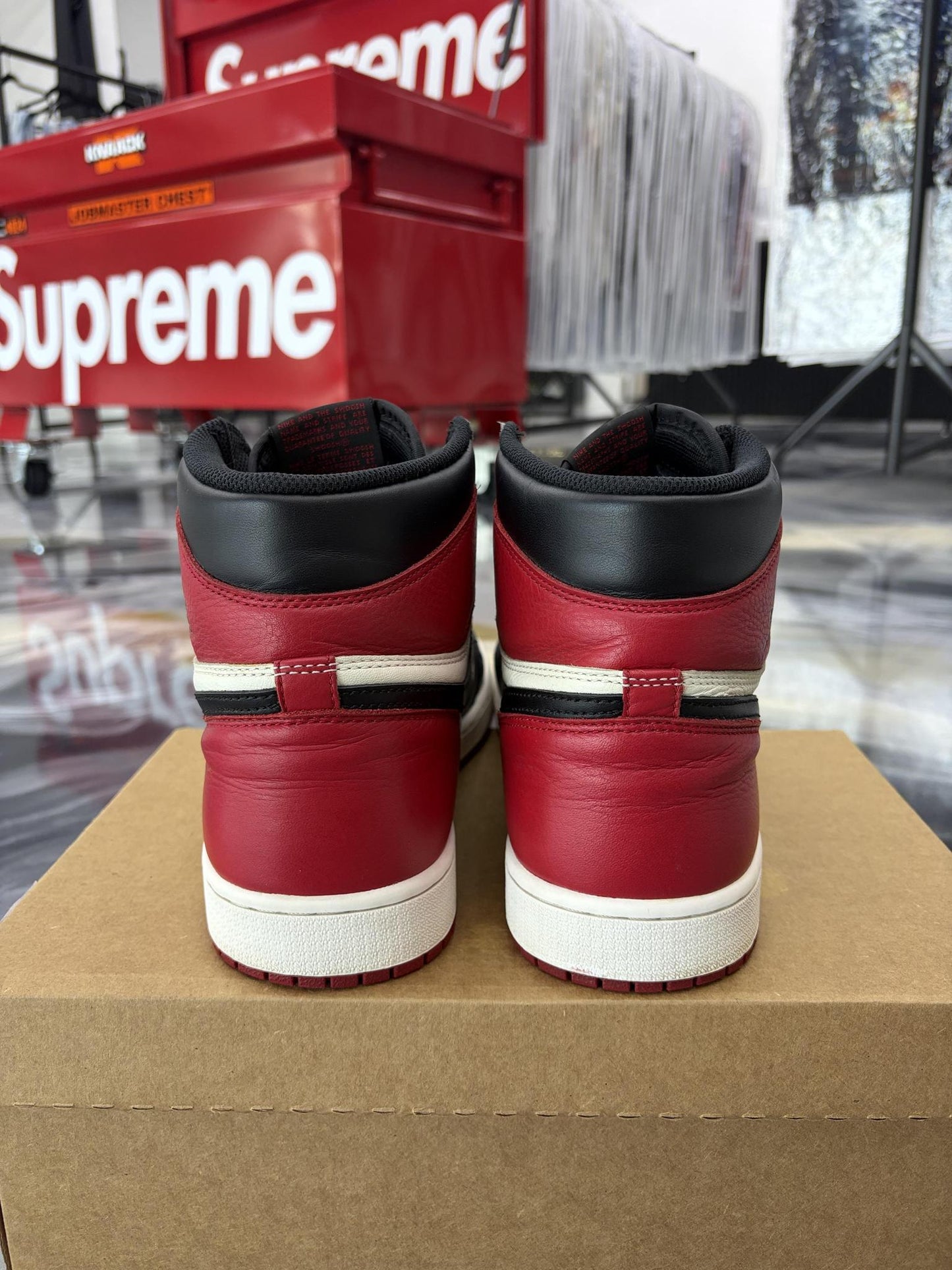 Jordan 1 "Bred Toe" Used Size 13