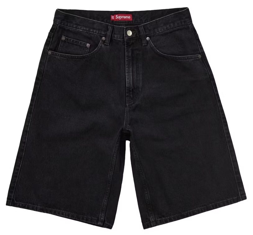 Supreme Baggy Denim Shorts "Black"