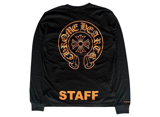 Chrome Hearts Long Sleeve Staff Tee "Orange"