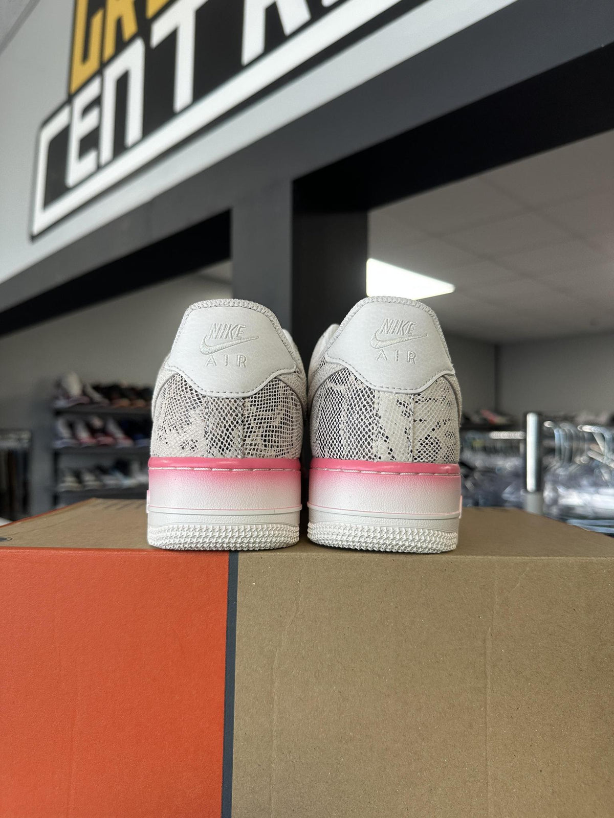 Nike AF1 Low Snakeskin Pink Used