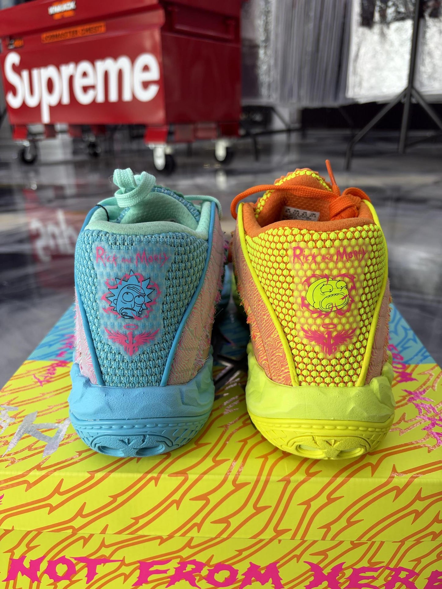 Puma Lamelo Ball "Rick and Morty" Used Size 9.5