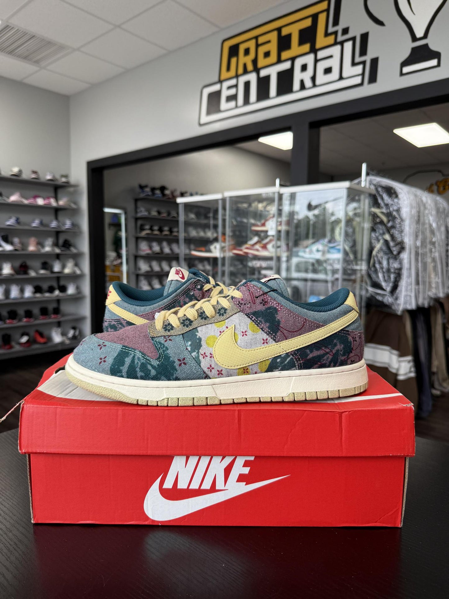 Nike Dunk Low "Community Garden" Used Size 11.5