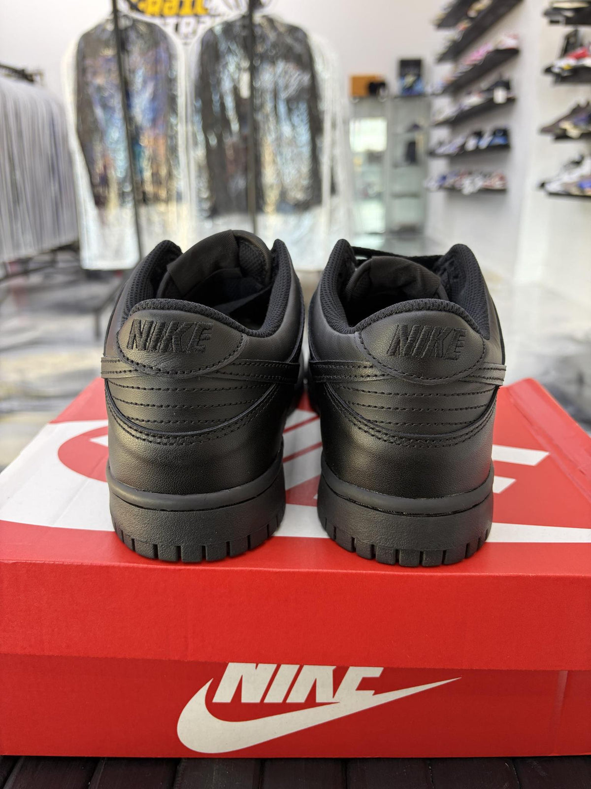 Nike Dunk Low "Triple Black" Used Size 7Y/8.5W