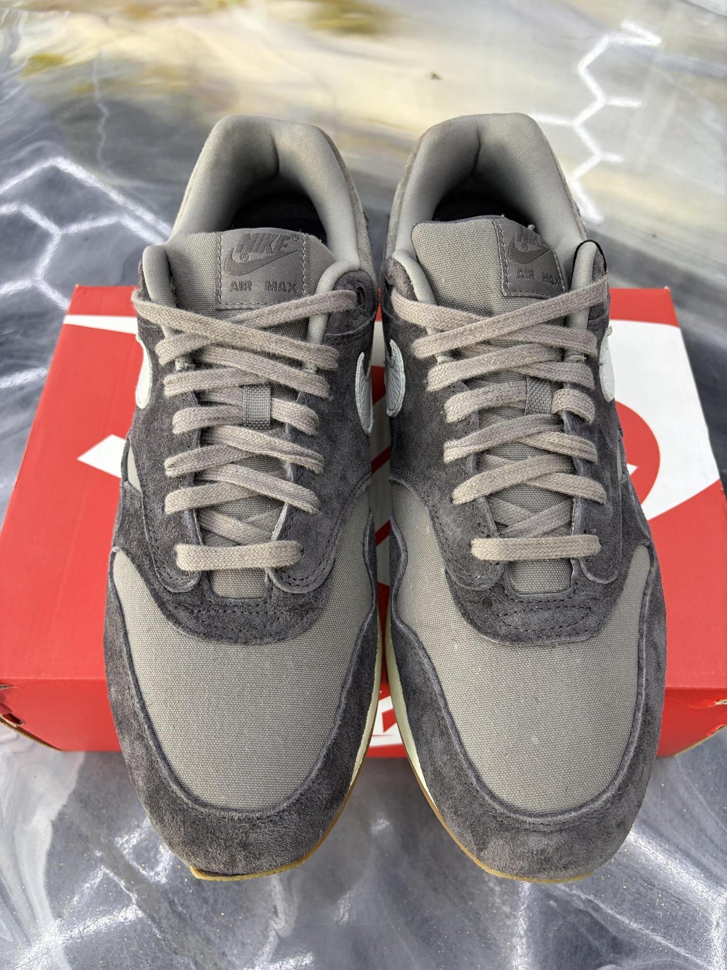 Nike Air Max 1 "Crepe Soft Grey" Used Size 12