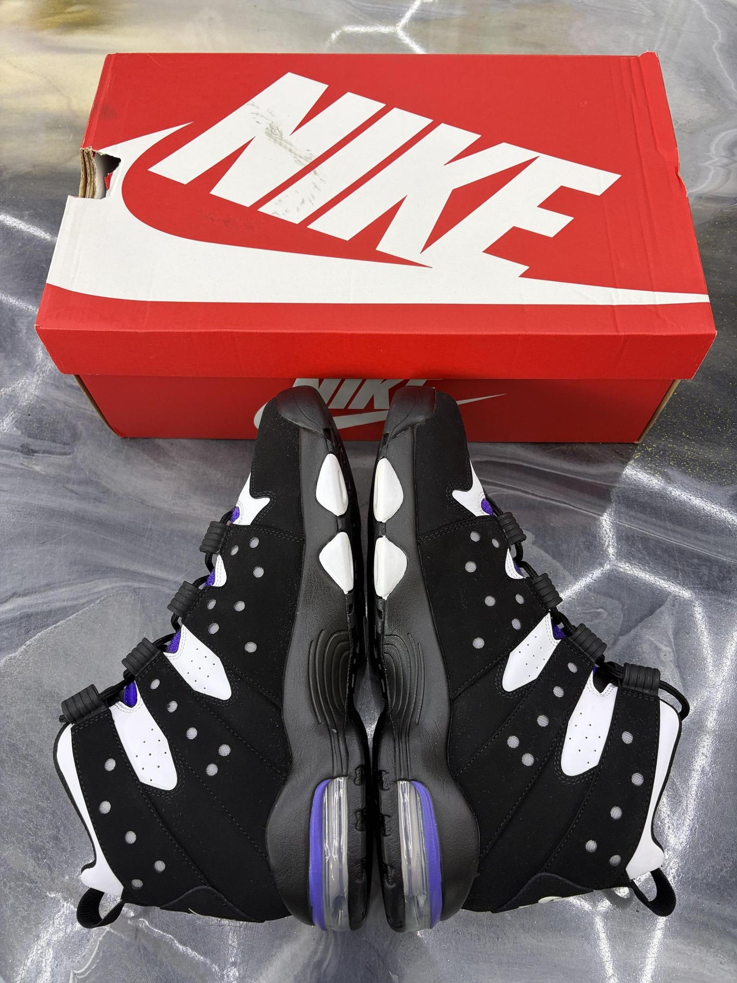 Nike Air Max2 CB '94 "Black White Purple" Used Size 10.5