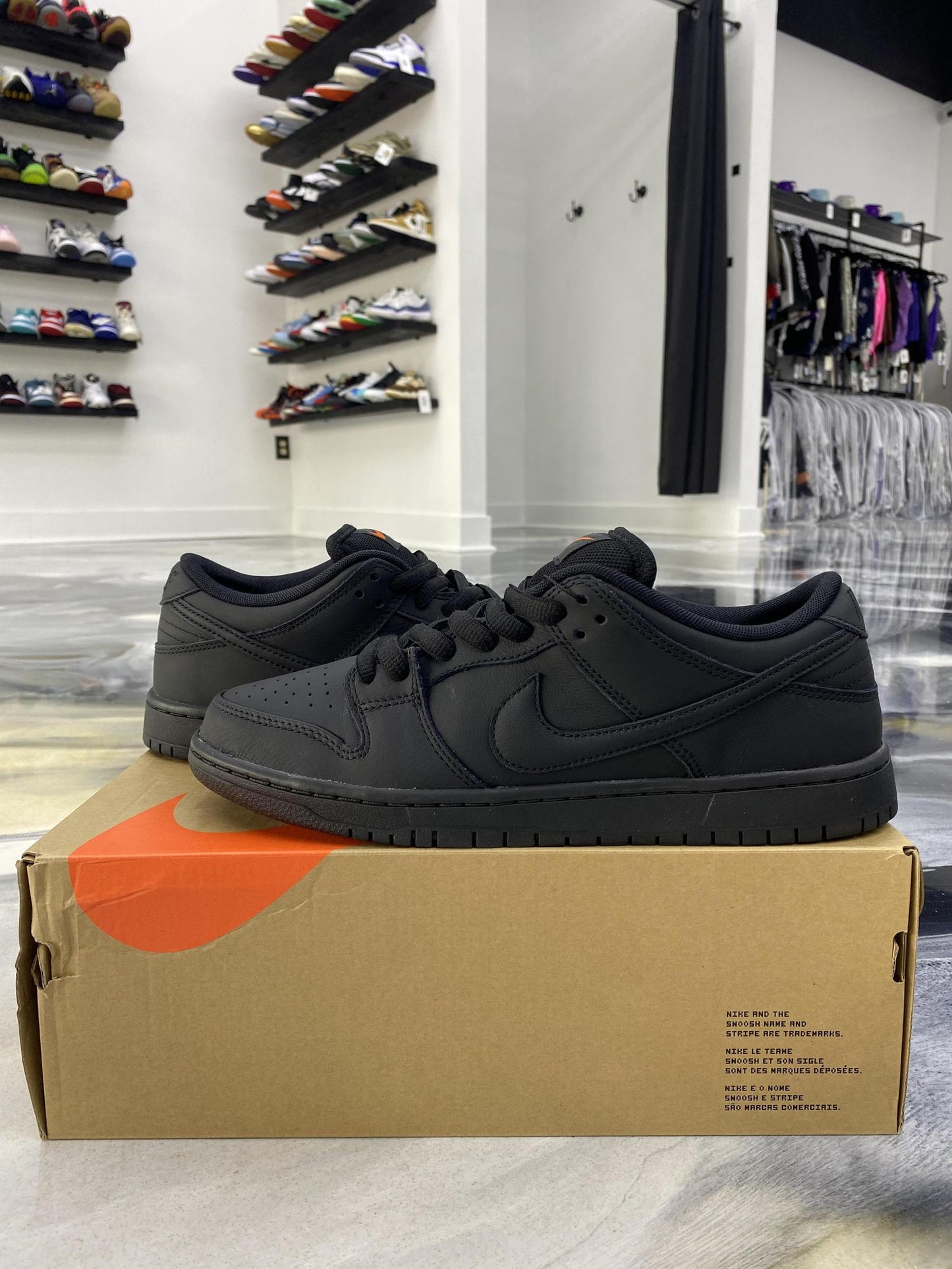 Nike SB Dunk Low "Triple Black" Used Size 9.5