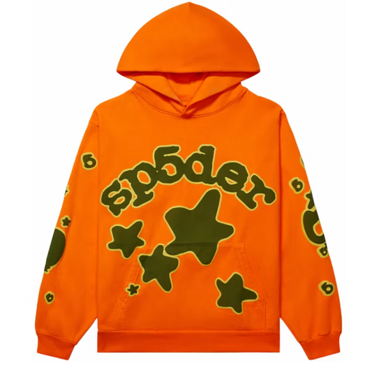 Sp5der Beluga Hoodie "Orange/Olive"