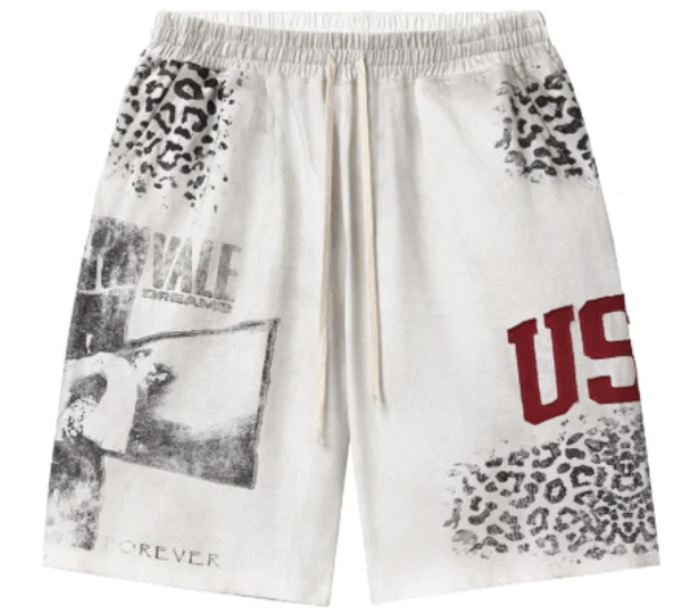 Vale Cheetah Shorts "Grey"