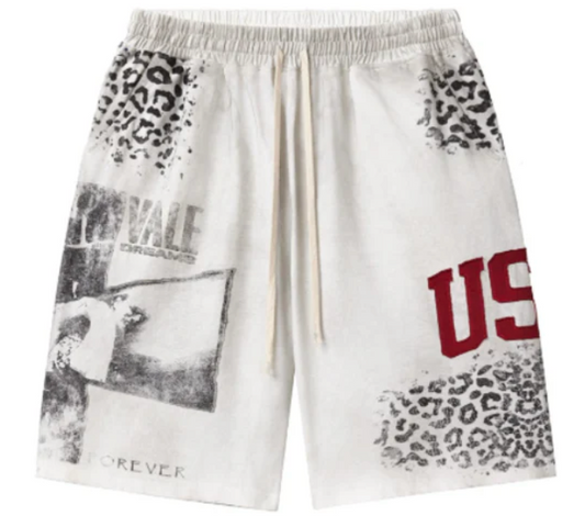 Vale Cheetah Shorts "Grey"