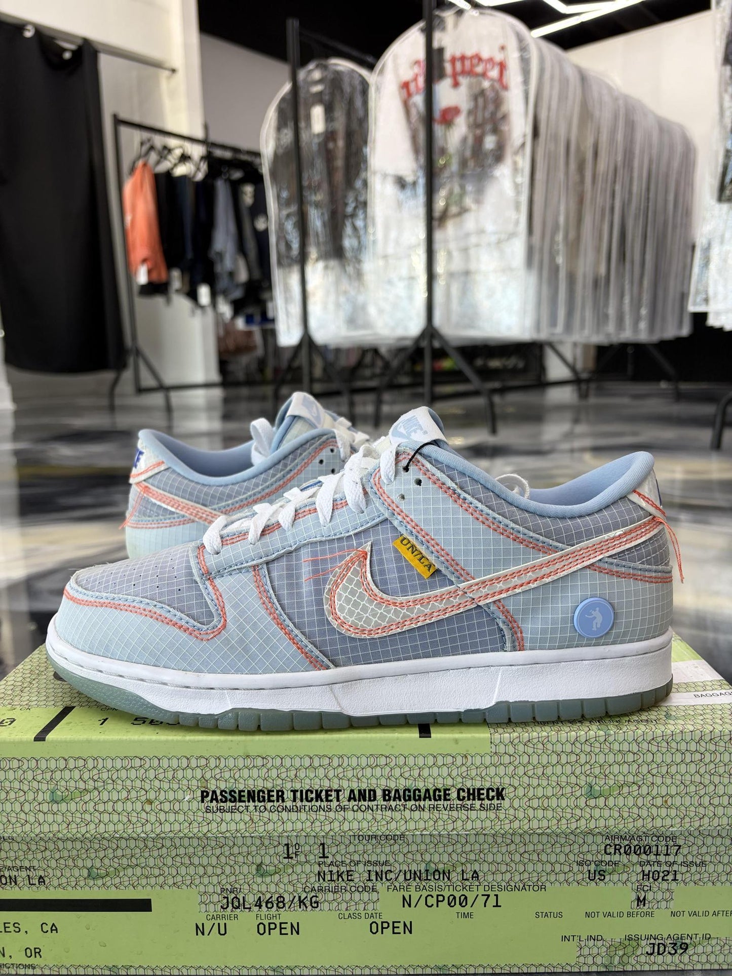 Nike Dunk Low Union "Argon" Used Size 9